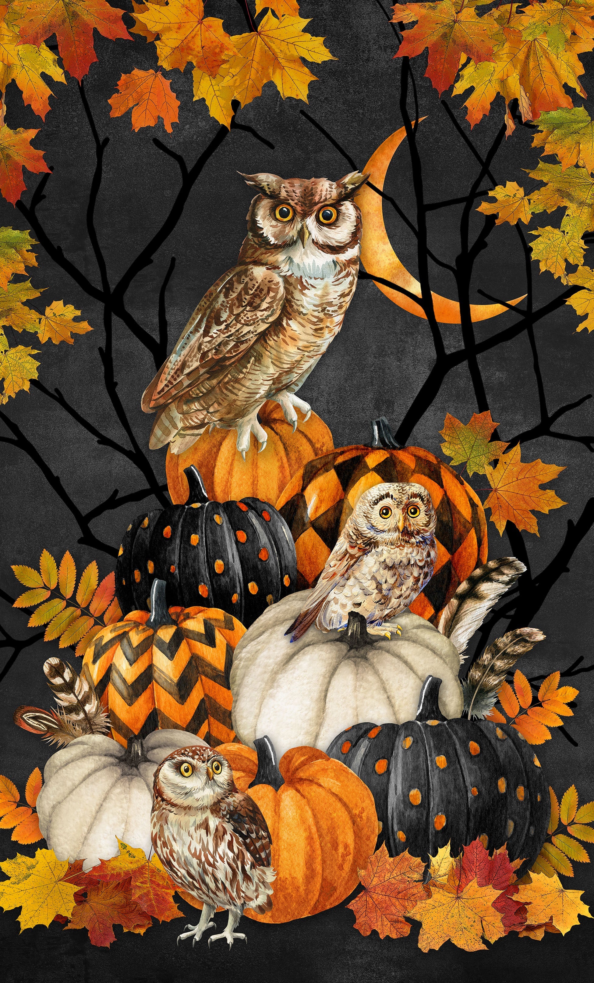 Night Owl by Deborah Edwards for Northcott Fabrics