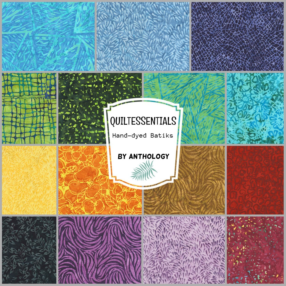 Quiltessentials Batiks 6: Splash from Anthology Fabrics