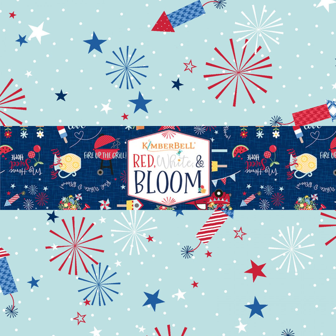 Red, White & Bloom by Kimberbell Designs for Maywood Studio