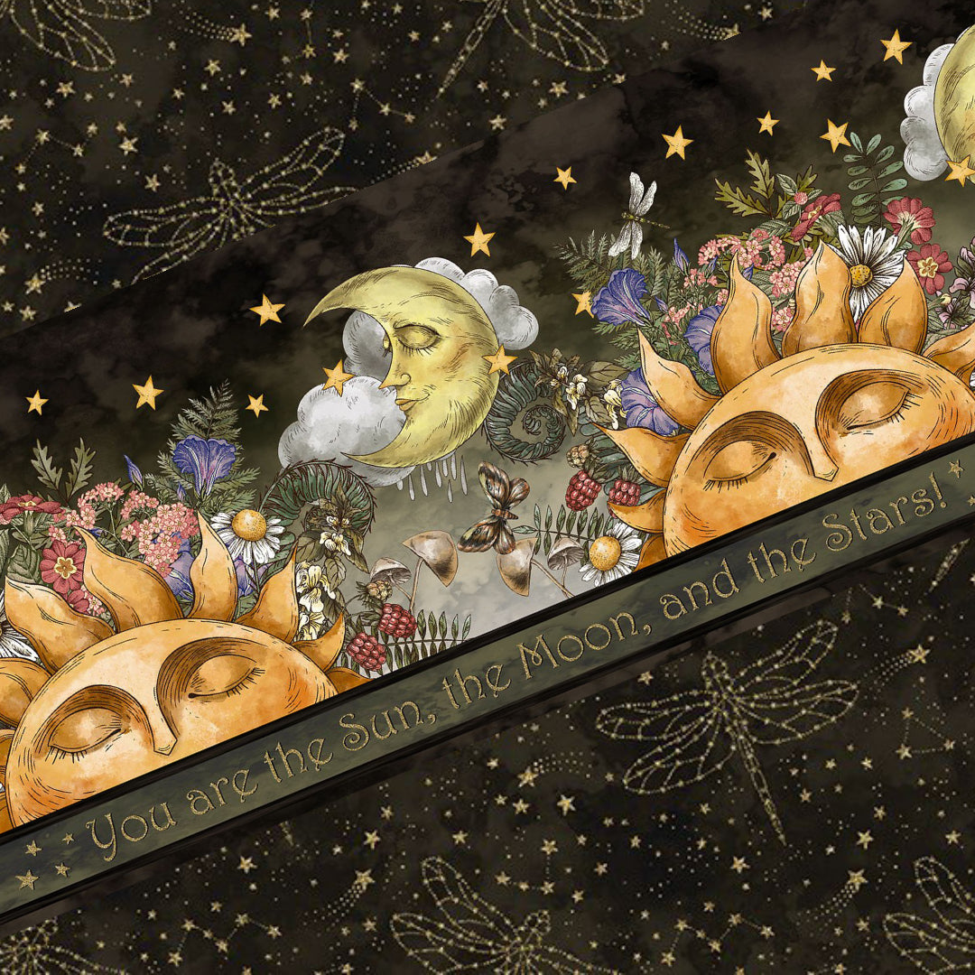 The Sun, The Moon, The Stars by Jason Yenter for In The Beginning Fabrics