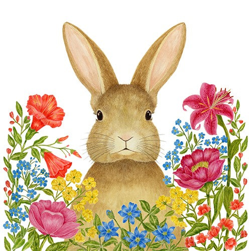 Flour Sack Set / 2 - Spring Bunny