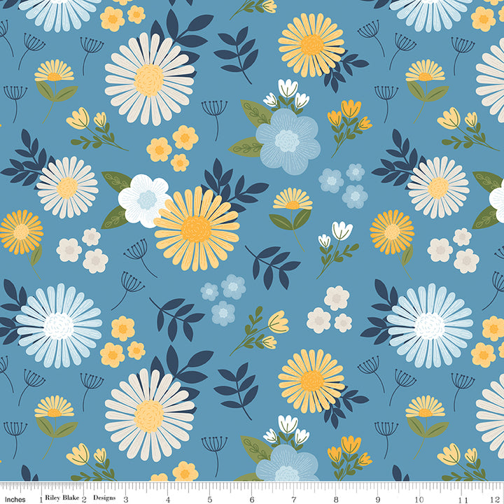 Sunshine & Dandelions C17920-Blue