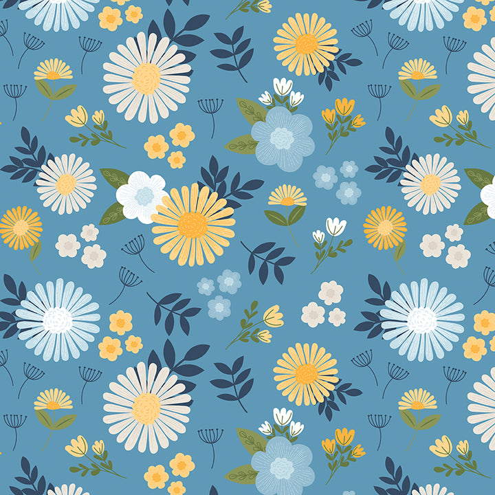 Sunshine & Dandelions C17920-Blue
