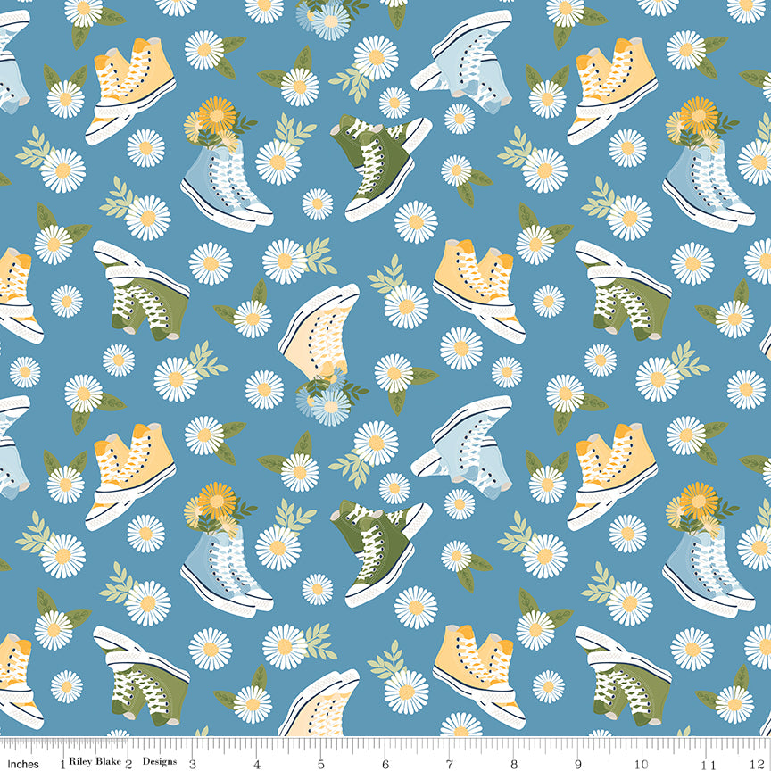 Sunshine & Dandelions C17921-Blue