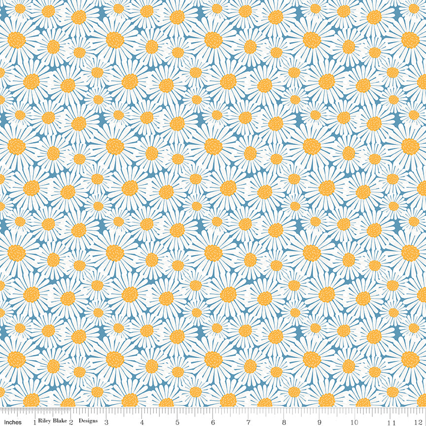 Sunshine & Dandelions C17923-Blue