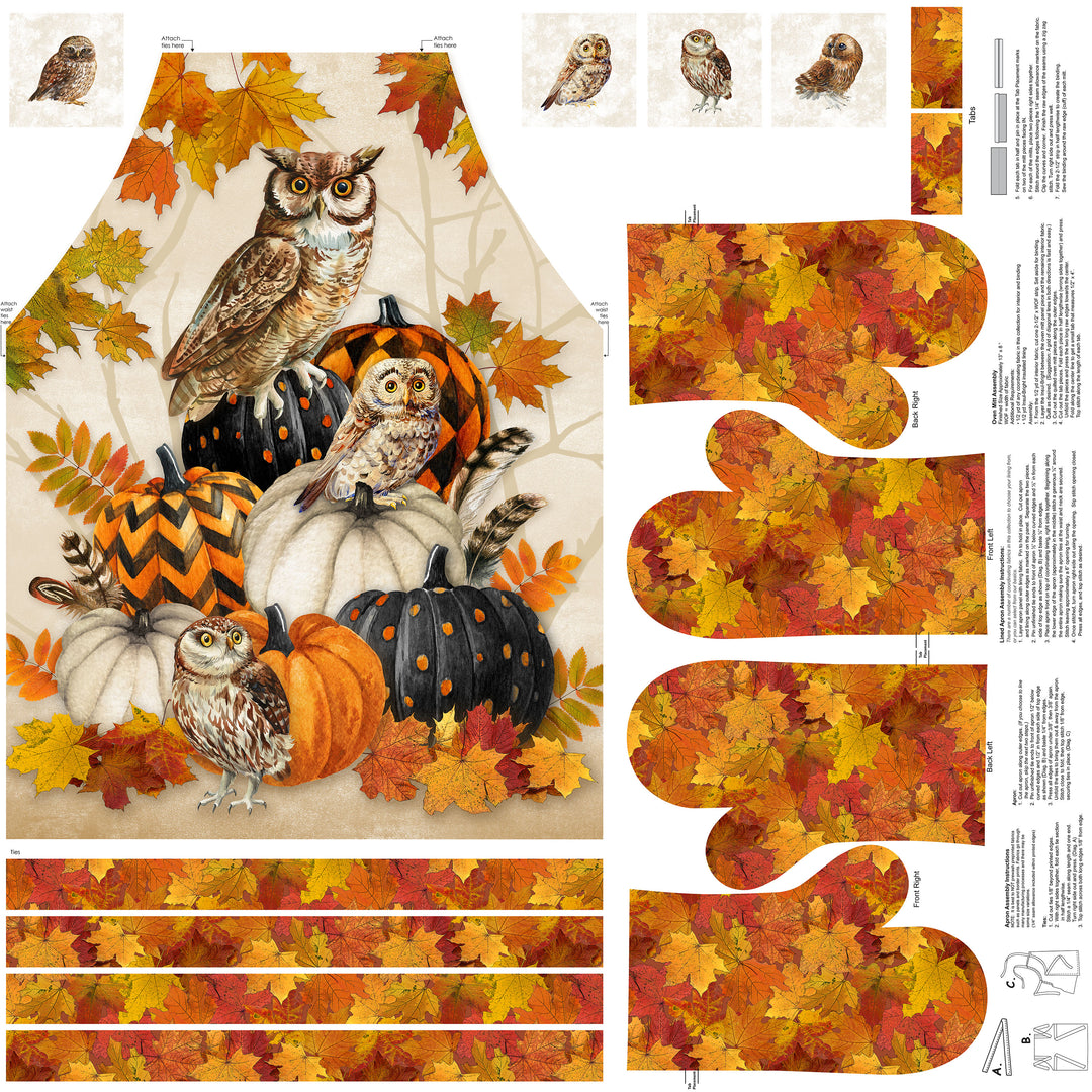 Night Owl - Canvas Apron Panel