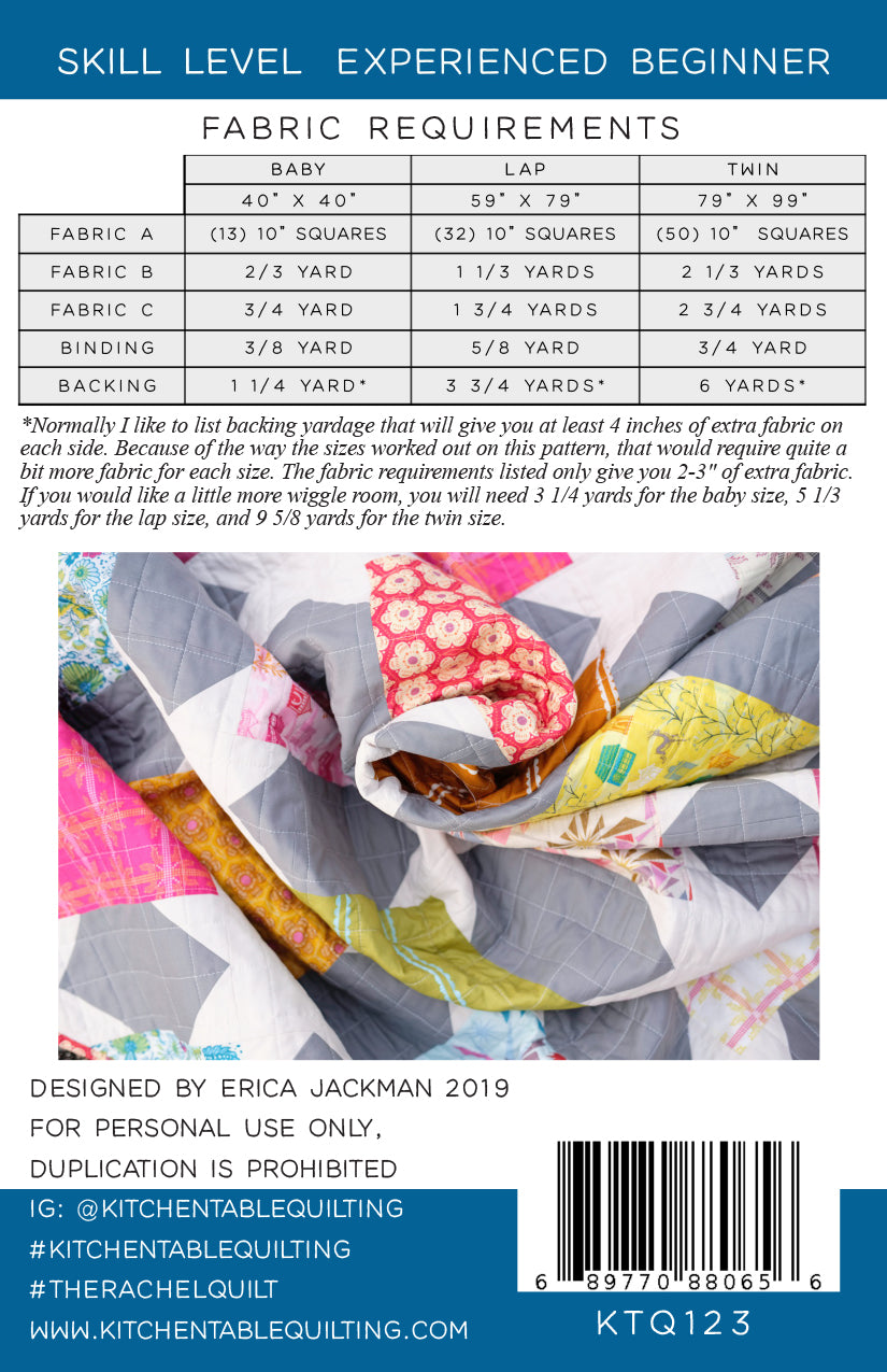 The Rachel Quilt Pattern