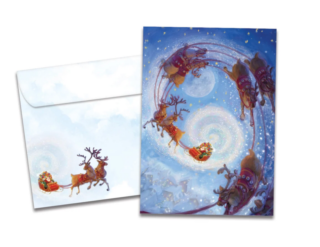Card - Soaring Santa