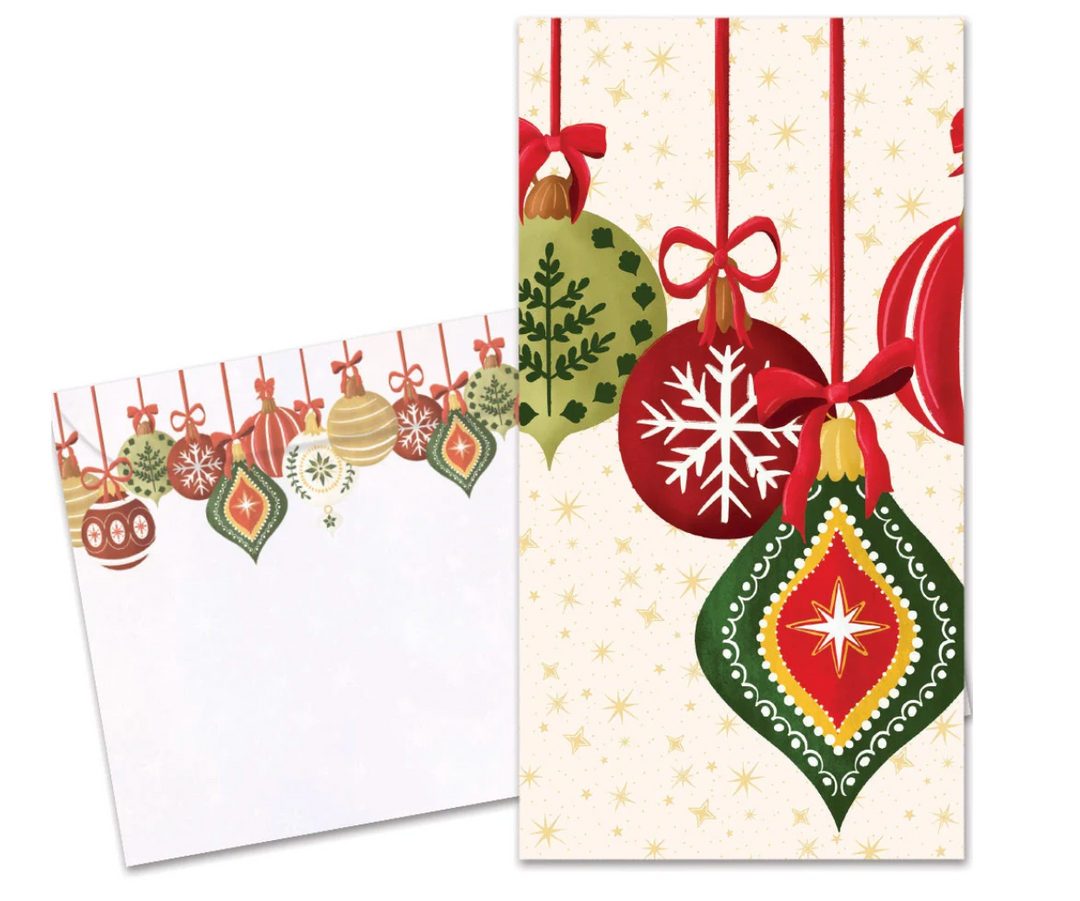 Card - Festive Ornaments Money Holder