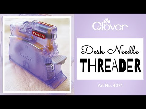 Desk Needle Threader Purple